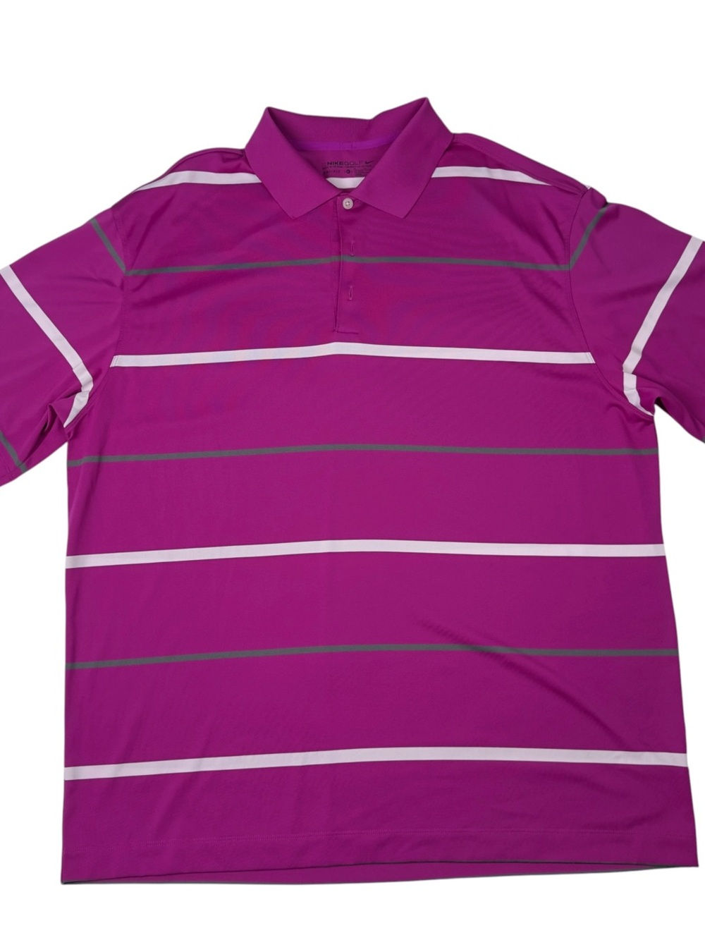 Nike Golf Magenta  Dri-FIT Golf Polo Shirt Size XL